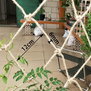 Safety Anti-Fall Fence Net for Children Pet Cat, Home Kindergarten Protection Rope Netting, Wear-resistant Car Cargo Twine Net, Children's Net Staircase Guardrail Net ( Color : 6mm/12cm , Size : 3x7M(