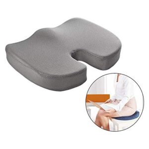 HHWKSJ Seat Cushion Memory Foam Coccyx Cushion Designed for Back, Hip, and Tailbone Pain - for Office Chair,Car Seat, Wheelchair