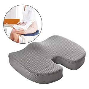 HHWKSJ Seat Cushion Memory Foam Coccyx Cushion Designed for Back, Hip, and Tailbone Pain - for Office Chair,Car Seat, Wheelchair