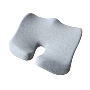 khan soul goodz memory foam pressure relief seat cushion for long hours sitting. perfect for car, office/home chair, wheelchair. provides