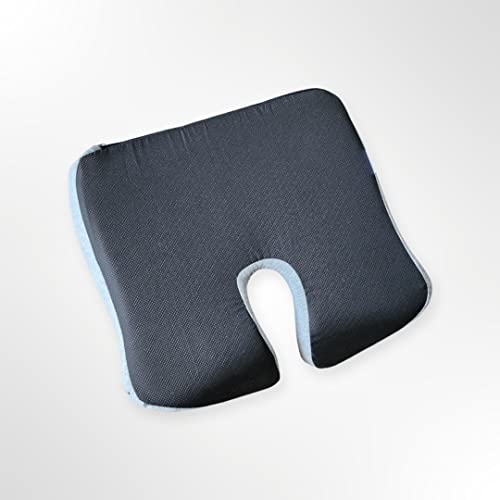 Khan Soul Goodz Memory Foam Pressure Relief Seat Cushion for Long Hours Sitting. Perfect for Car, Office/Home Chair, Wheelchair. Provides