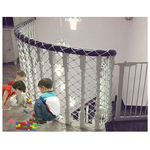 SJIAMJJ Hemp Rope Net Child Safety net Cargo Net, Cat Safety Net, Child and Baby Anti-Fall Net, Safe Railway Net, Car Net, Balcony, Stairs, Railing, Fence, Terrace 1x3m (Size : 45M(1316ft))