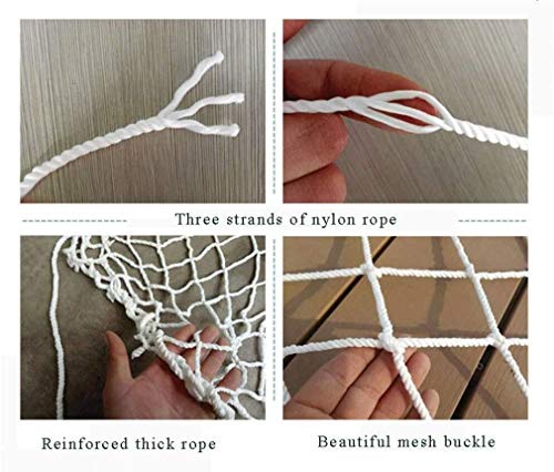 SJIAMJJ Hemp Rope Net Child Safety net Cargo Net, Cat Safety Net, Child and Baby Anti-Fall Net, Safe Railway Net, Car Net, Balcony, Stairs, Railing, Fence, Terrace 1x3m (Size : 45M(1316ft))