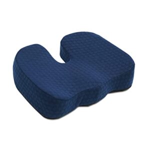 odekai comfort seat cushion pillow for office chair - butt, tailbone, back, coccyx, sciatica memory foam cushions - tailbone cushion for office chair car seat