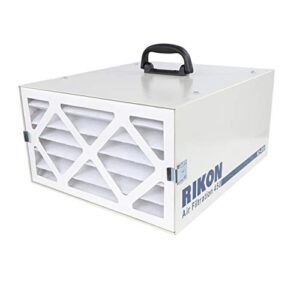 RIKON 62-450 3-Speed Remote-Controlled Air Filtration System (250/350/450 CFM) for large rooms up to 400 Square Feet - Circulates and Cleans Air 8 Times Per Hour!