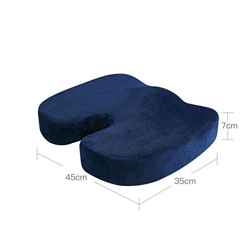 HHWKSJ Memory Foam Seat Cushion,Non-Slip Orthopedic Memory Foam Cushion Designed for Sciatica & Back, Hip, and Tailbone Pain Relief, Fits Office Chair, Wheelchair,Car Seat Cushion.