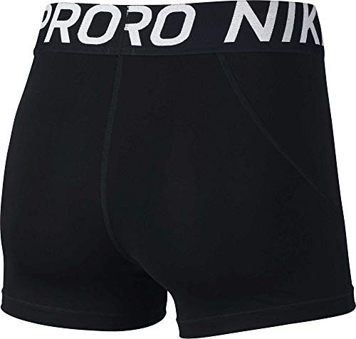 Nike Women's Pro 3" Training Shorts (X-Small, Black White)