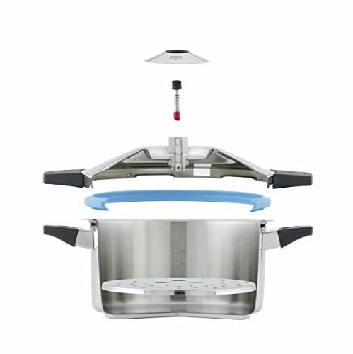 Kuhn Rikon Stainless Steel Duromatic Saucepan Pressure Cooker 5 Quart