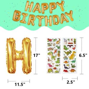 Party Spot! Dinosaur Birthday Party Supplies, Dinosaur Party Decorations 150 Pcs-Dinosaur Balloon, Fringe Curtain, Sticker, Plate, Balloon Inflator For 12 Guest