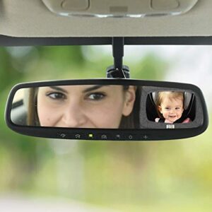 Travel Bug Soft Sided Rear & Forward Facing Safety Mirror for Baby & Toddler - Shatter Resistant - Jumbo Baby Car Mirror