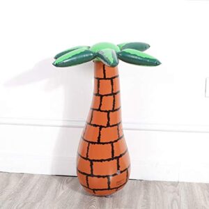 Amosfun Inflatable Coconut Tree Beach Backdrop Decoration Hawaiian Luau Summer Party Favors