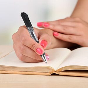 EEOYU Black Gel Pens, 28 Pack Rollerball Gel Ink Pens For Journal Notebook Writing Office School Supplies