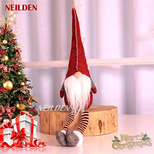 NEILDEN 3pcs Swedish gnome, Chirstmas Plush Toy, Scandinavian Style Decor, Dangle Leg Shelf sitters