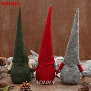 NEILDEN 3pcs Swedish gnome, Chirstmas Plush Toy, Scandinavian Style Decor, Dangle Leg Shelf sitters