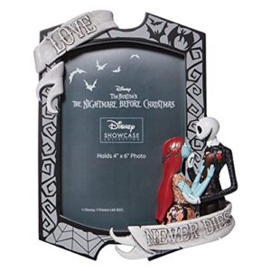 enesco disney showcase couture de force the nightmare before christmas jack and sally love never dies picture photo frame, 7.875 in h x 1.25 in w x 7 in, multicolor