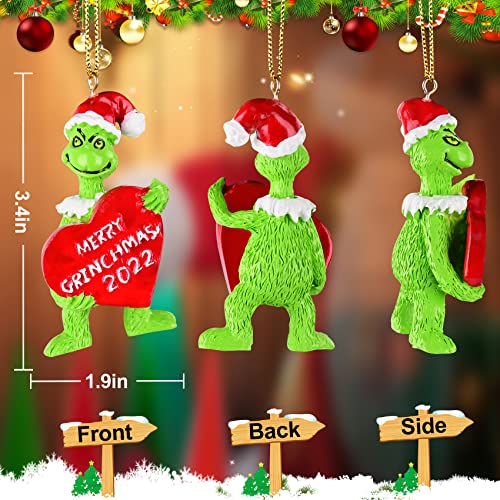 Christmas Ornaments 2022, Mini Hanging Ornaments Cartoon Characters, Christmas Tree Decorations Hanging Ornaments Gift for Families & Friends