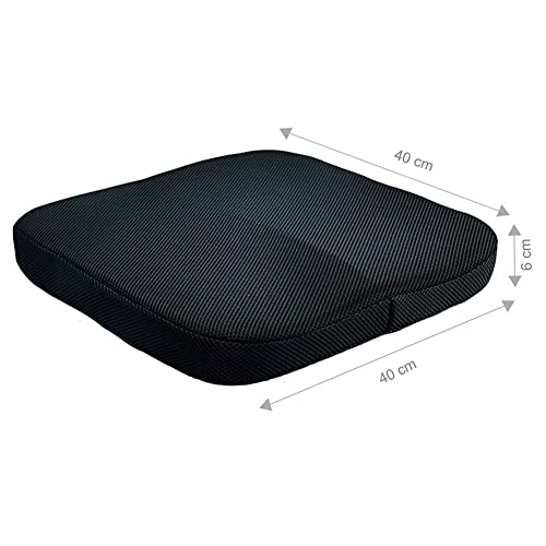 BAUBUY Cojín de Asiento Comfort Wheelchair Seat Cushion Ergonomic Multifunctional Portable Washable Pad Anti Slip for Adults for Pressure Relief