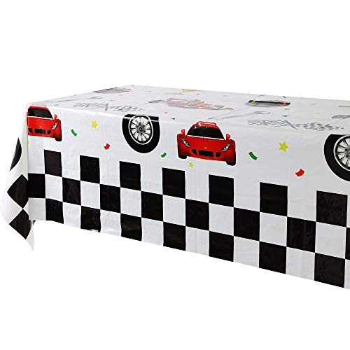 GGDE 1 Pcs Racing Car Theme Party Plastic Table Cover Boys Birthday Party Decorations Supplies