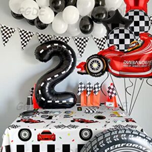 GGDE 1 Pcs Racing Car Theme Party Plastic Table Cover Boys Birthday Party Decorations Supplies