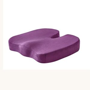 psdnbfc cushion for coccygeal sciatica, hemorrhoids and back pain, memory foam ergonomic sitting office chair, wheelchair cushion (purple 2)