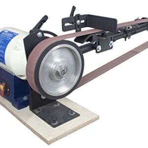 RIKON 2"x72" Knife Belt Sander/Buffer | Excellent for a wide variety of applications including sanding, grinding and making knives with 1 HP Motor and Adjustable Sanding Belt Arm