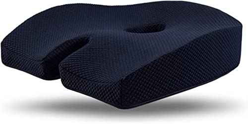 QINERSAW Seat Cushion Pillow for Office Chair, Memory Foam Firm Coccyx Pad, U Shaped Ergonomic Memory Foam Cushion for Office Chairs, Car Seats or Dining Chairs