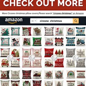 Christmas Pillow Covers 18x18 Merry Christmas Grinch Christmas Pillows Grinch Decor Farmhouse Christmas Throw Pillow Covers Set of 4 Christmas Decorations for Home