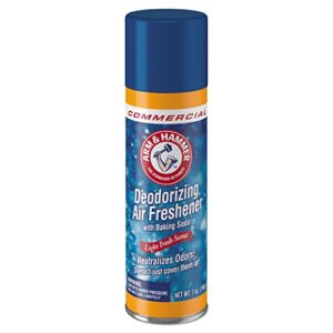 arm & hammer 3320094170 baking soda air freshener, aerosol, light fresh scent, 7oz