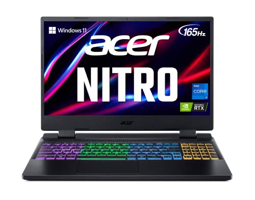 Acer Nitro 5 AN515-58-7583 Gaming Laptop | Intel Core i7-12700H | NVIDIA GeForce RTX 3070 Ti Laptop GPU | 15.6" QHD 165Hz 3ms IPS Display | 16GB DDR4 | 2TB SSD in RAID 0 | Killer WiFi 6 | RGB Keyboard