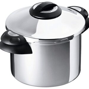 Kuhn Rikon 3762 Duromatic Top Stainless Steel Pressure Cooker with Side Grips, 6 Litre / 24 cm
