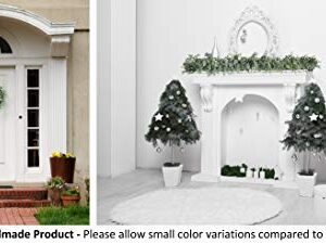 DREATIVE CO 9.2ft Eucalyptus Garland Thick - Faux Greenery Garland Leaves - Artificial Eucalyptus Vines - Eucalyptus for Wedding - Christmas Garland Home and Room Decor - Table Runner Indoor Outdoor