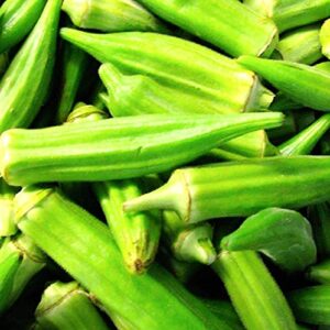 100 clemson spineless okra seeds | non-gmo | fresh garden seeds