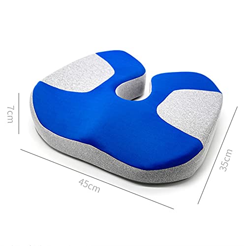 gyp Seat Cushion, Memory Foam Tailbone Cushion Thicken Coccyx Cushion Ergonomics Cushion Chair Pad for Pain Relief, Sciatica Orthopedic Seat Cushion (Color : D)