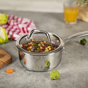 KUHN RIKON Allround 2-Piece Casserole Pot and Saucepan Set, Stainless Steel