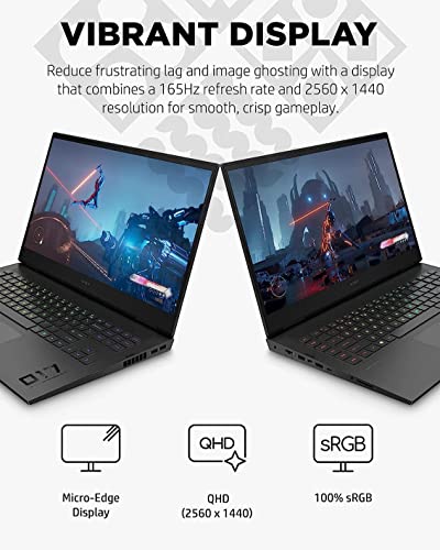 HP 2022 OMEN O17 17.3" 165Hz Gaming Laptop, Intel Core i7-12700H, 16GB RAM, 1TB PCIe SSD, Backlit Keyboard, NVIDIA GeForce RTX 3070Ti 8GB, HD Webcam, Win 11 Pro, Black, w/ 32GB USB Business Card