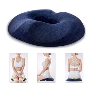hhwksj seat cushion for office chair – memory foam tailbone pillow pad for sitting, computer, desk, chair, car– contoured posture corrector for sciatica, coccyx back pain relief