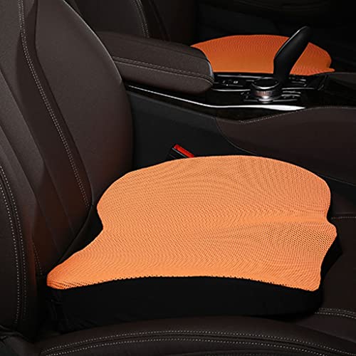 WAASHOP Heightening Seat Cushion for Short People, Breathable Memory Foam Car Seat Cushion with Zipper Comfortable Ergonomic Cushion for Office Chair Wheelchair Anti-Slip Car Seat Cover