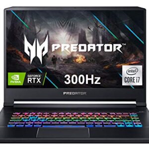 Acer Predator Triton 500 PT515-52-73L3 Gaming Laptop, Intel i7-10750H, NVIDIA GeForce RTX 2070 SUPER, 15.6" FHD NVIDIA G-SYNC Display, 300Hz, 16GB Dual-Channel DDR4, 512GB NVMe SSD, RGB Backlit KB