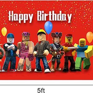 Robot Themed Birthday Party Supplies Vinyl Robot Backdrop Photography Tapestry Perfect Party Decoration for Boys and Girls 5x3ft