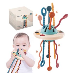 montessori toys for 1 year old,travel pull string activity toy for babies 6-12 months,sensory toys fine motor skills toys,food grade silicone fidget infants toys gifts for toddlers boys girls