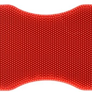 Kuhn Rikon Stay Clean Silicone Scrubber, 1, Red