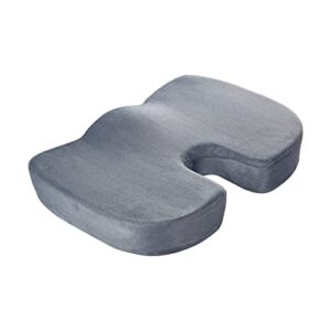 ozels premium u-shaped gel seat cushion - non-slip & ergonomically designed using orthopedic gel memory foam for optimal back support, coccyx tailbone pain relief, sciatica, hemorrhoids & more (color