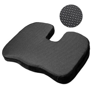 NNAA Ergonomic Chair Pad for Tailbone Sciatica Back Pain Relief Comfort Office Chair Car Seat Cushion Non-Slip Orthopedic Memory Foam Coccyx Cushion