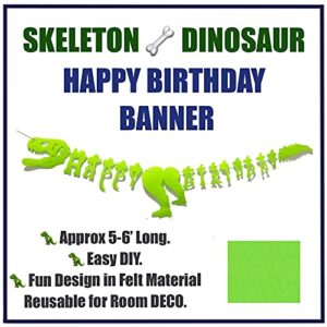 Emuya Dinosaur Party Decorations, Dinosaur Birthday Party Supplies for Boys Girls, Dino Party Decorations with Jurassic Park Themed, PDF Downloads, Godzilla T Rex Balloons, ROAR for Kids first, 2, 3, 4 year old (SILVER)