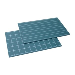 montessori greenboards with double lines and squares (2pcs)