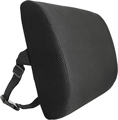 OZELS Lumbar Support Pillow, Memory Foam Back Cushion Pillow for Office Chair,Computer/Car Seat and Wheelchair with Breathable Mesh,Ergonomic Orthopedic Backrest for Back Pain Relief