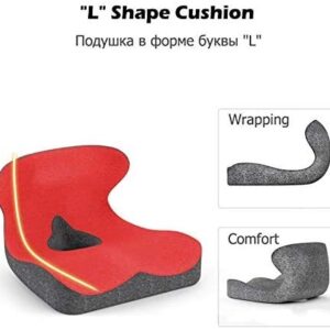 Odekai Ergonomic Seat Cushion for Office Chair, Orthopedic Memory Foam Coccyx Cushion for Tailbone Pain - Office Chair Car Seat Cushion - Seat Cushions for Pressure Relief