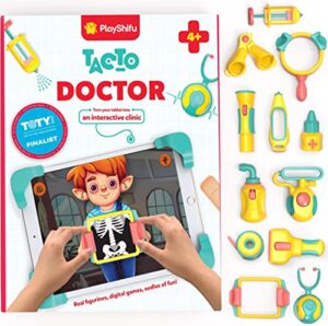 playshifu stem toys for kids - tacto doctor (interactive kit + app) - pretend play with real stem learning