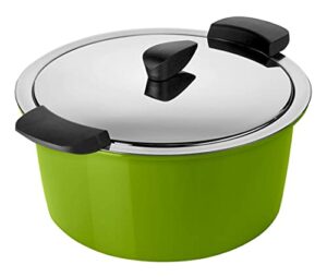 kuhn rikon hotpan serving casserole pot, 3 litre/22 cm, green
