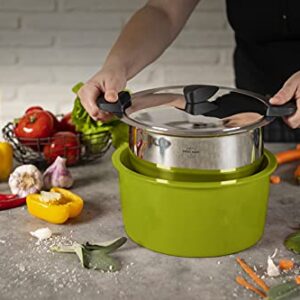 KUHN RIKON Hotpan Serving Casserole Pot, 3 Litre/22 cm, Green